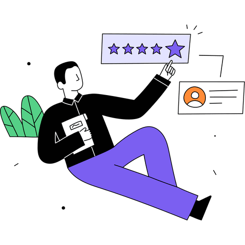 Customer Rating Illustration